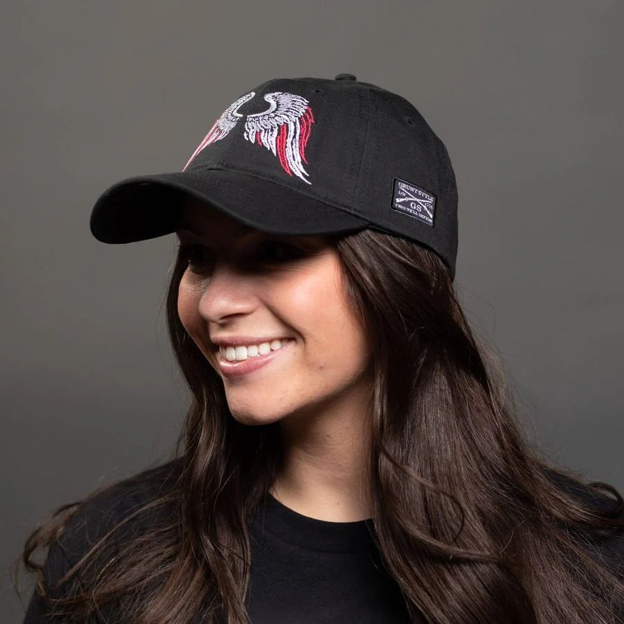 Freedom Angel Dad Hat - Black (Snapback)