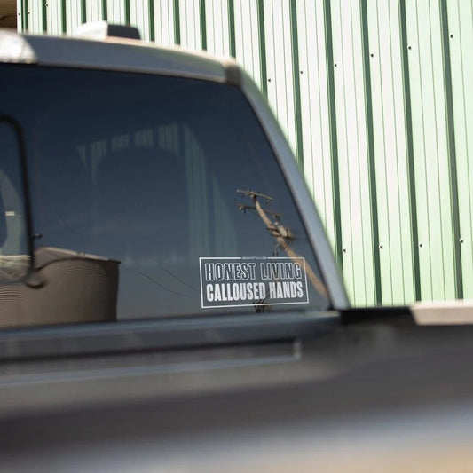 Honest Living Calloused Hands Decal