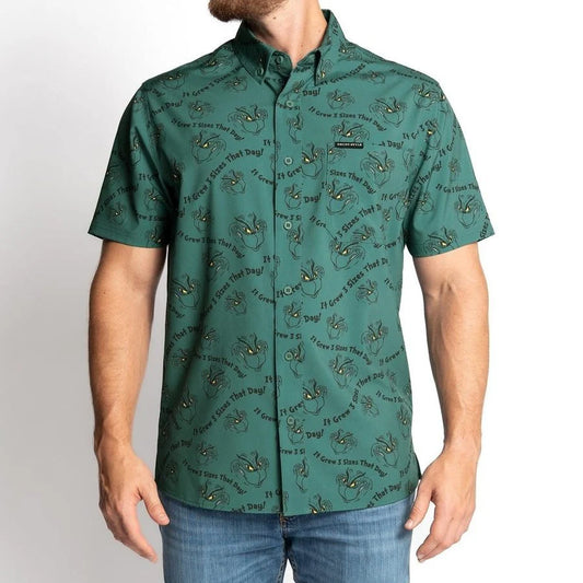 Grinch Grows Button Down Shirt