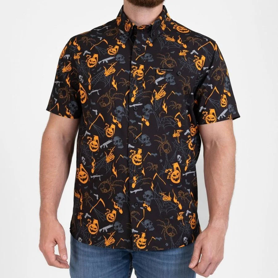 Hallow-Blast Button Down
