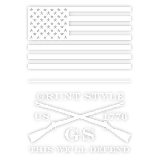 Stacked Flag Vehicle Decal