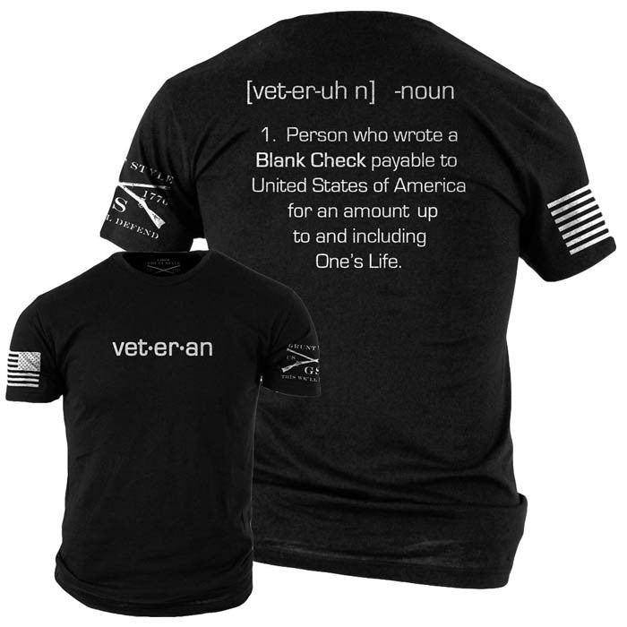 Blank Check Veteran T-Shirt