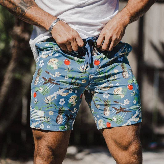 Grunt Trunks Tropical Death - Aqua