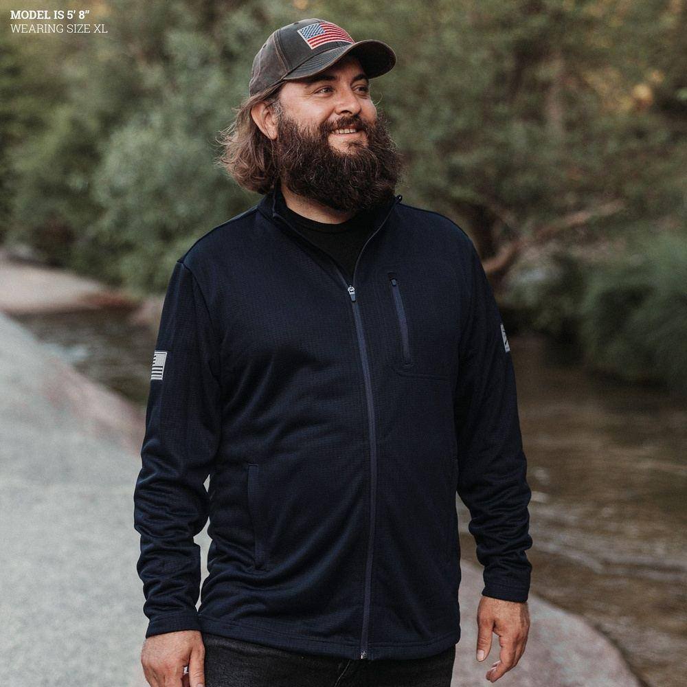 Waffle Top Full Zip Jacket